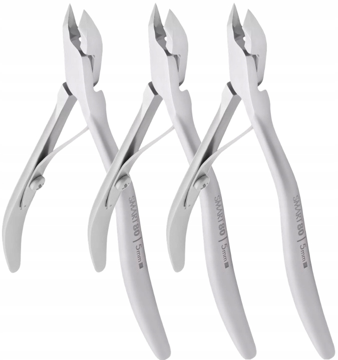 3 kusy Profesionální kleště na kůži 80 5 mm Staleks Ergonomická rukojeť