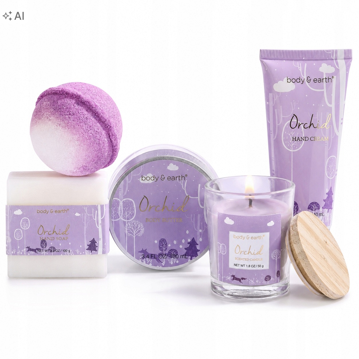 Spa Kosmetický Set Pro Ženy Orchidej