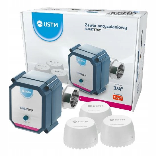 Ust-m zawór antyzalaniowy Smartstop 1" z 3-ma czujnikami kc992