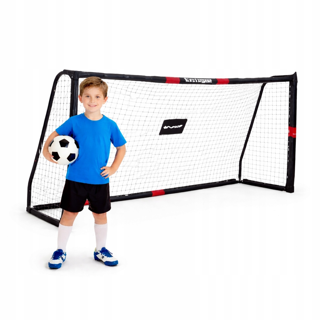 Bramka piłkarska mocna z siatką do piłki nożnej 180x120x60 cm