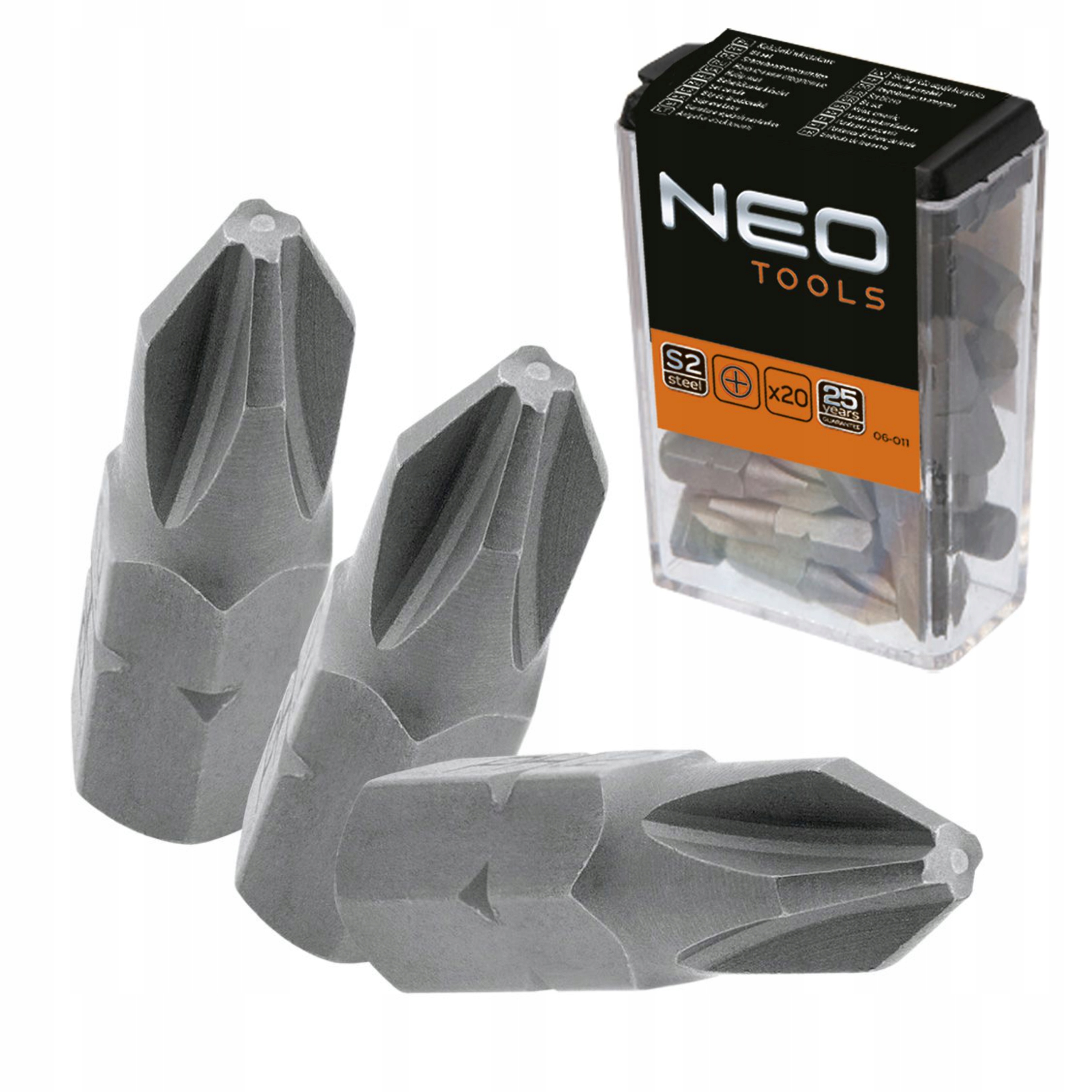 

Neo Zestaw Końcówki Wkrętakowe PH2 X 25 MM 20 Szt