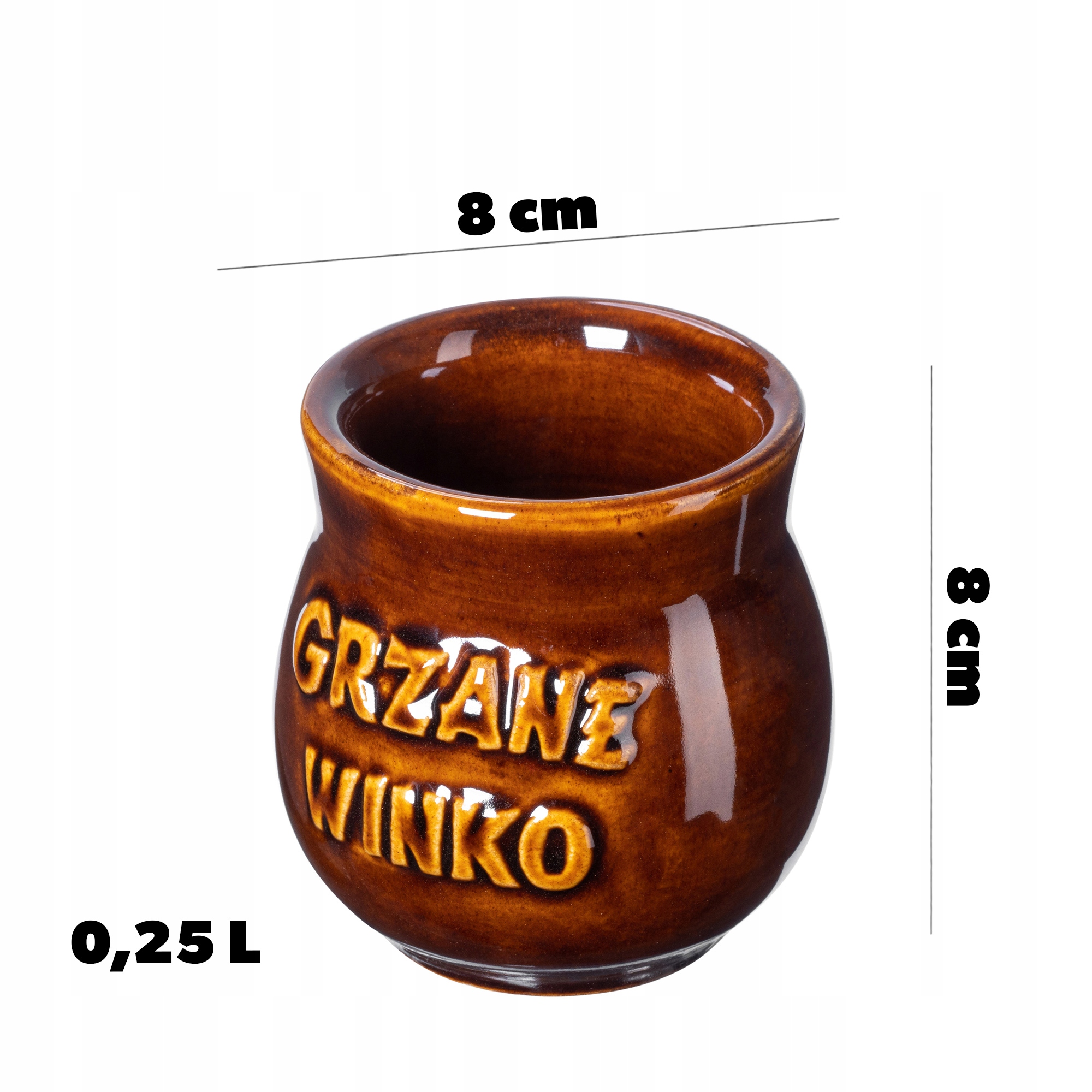 KUBKI DO GRZAŃCA GRZANEGO WINA ZESTAW KUBEK KAMIONKOWY 250ml 4szt Kod producenta K8708