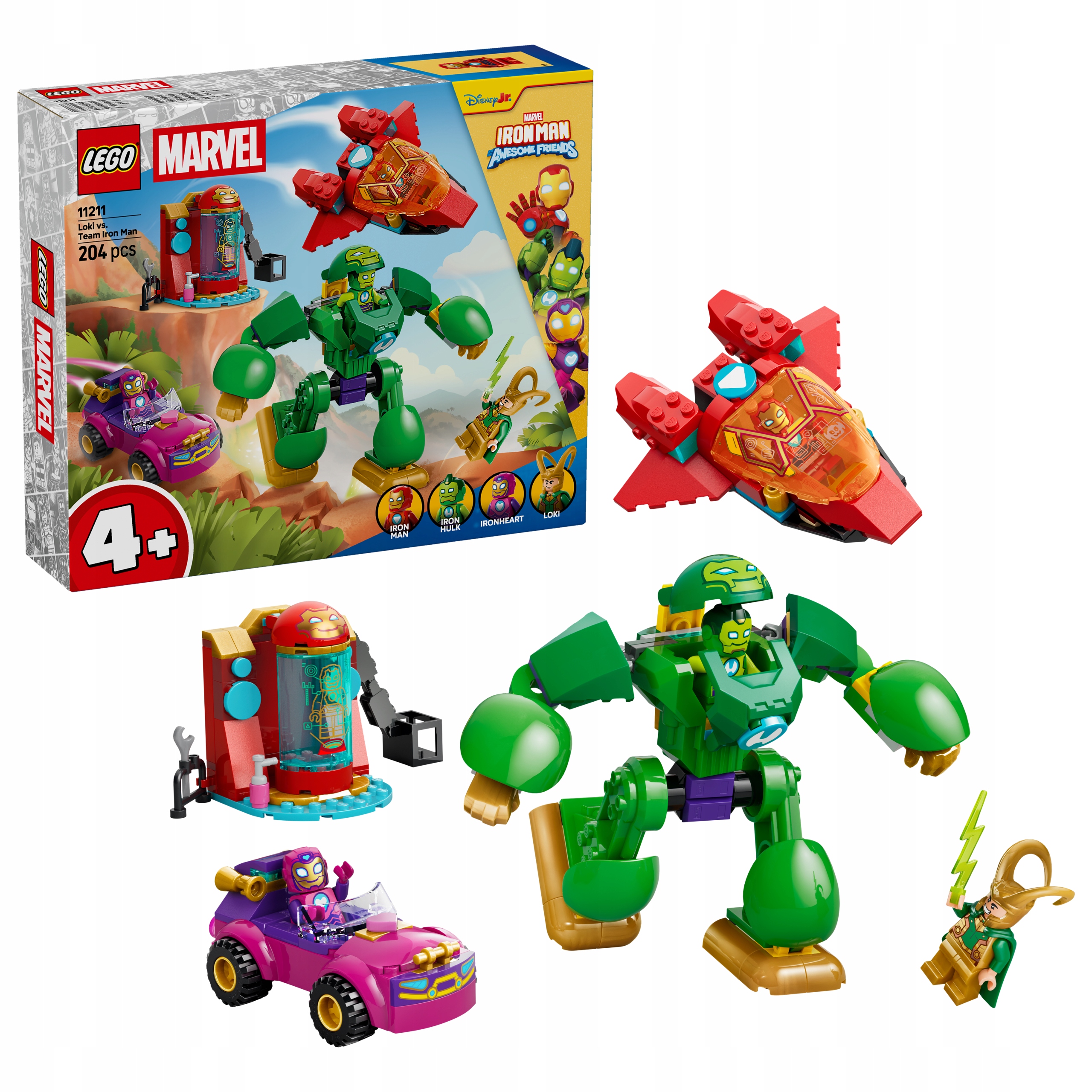 Lego Disney Junior Marvel 11211 Loki versus tým Iron Mana