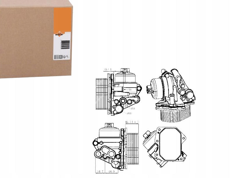 Chladič Oleje Citroen Jumper 2,2HDI 06- S Filtrem Asistent Kolize #34