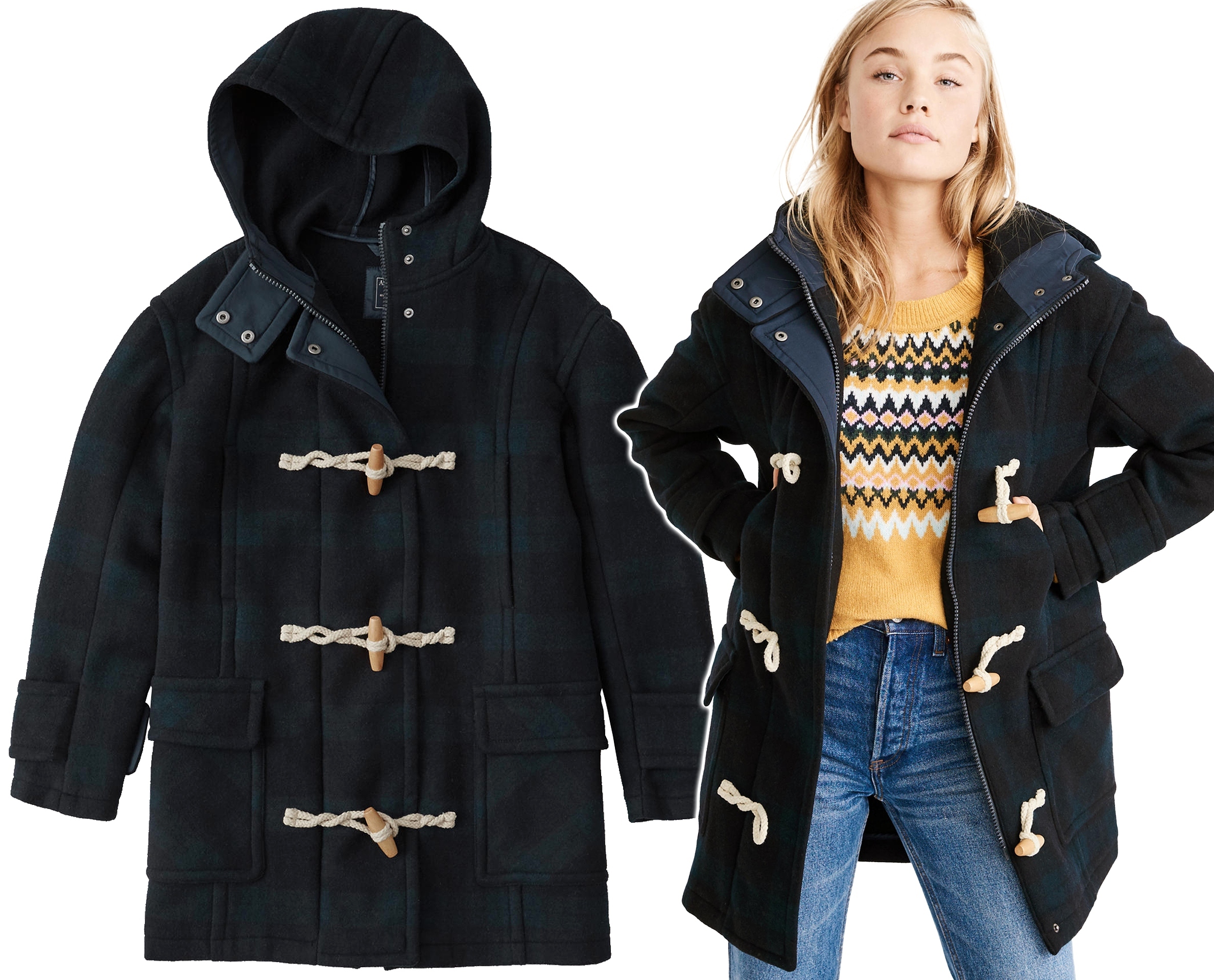 

Abercrombie Hollister Płaszcz Wełniany Parka M Usa