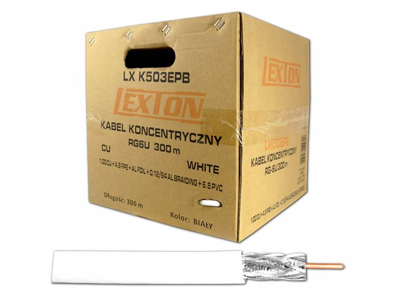 

Kabel Przewód satelitarny antenowy RG6U 1m (1857b)