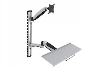 Digitus držák na monitor a klávesnici do 69cm (27"), flexibilní, 8kg Vesa 7
