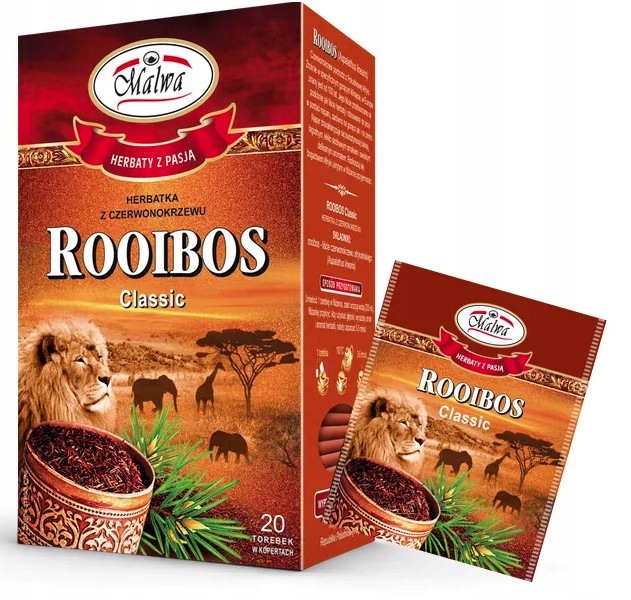 8 x Malwa Rooibos Classic Čaj 40 g (20 x 2 g)