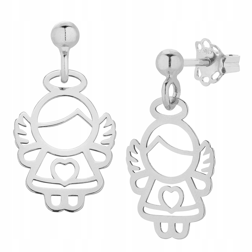 

Kolczyki z aniołkami srebro 925 aniołek aniołki