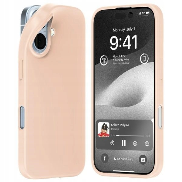Etui Mercury Soft do iPhone 16 6.1" różowo-piaskowe