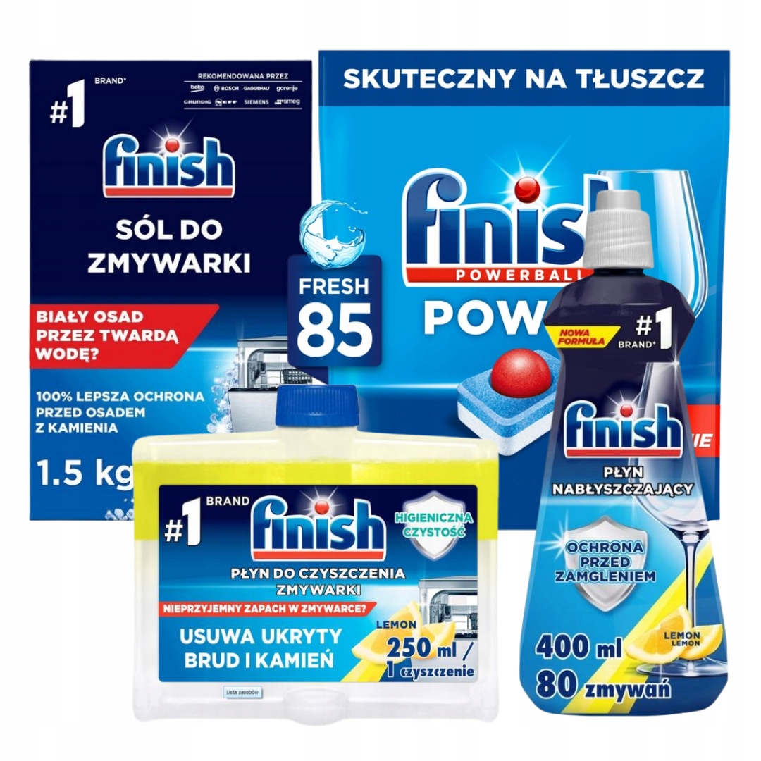 Finish Sada tablety do myčky Power All in One Fresh 85 ks 4 kusy