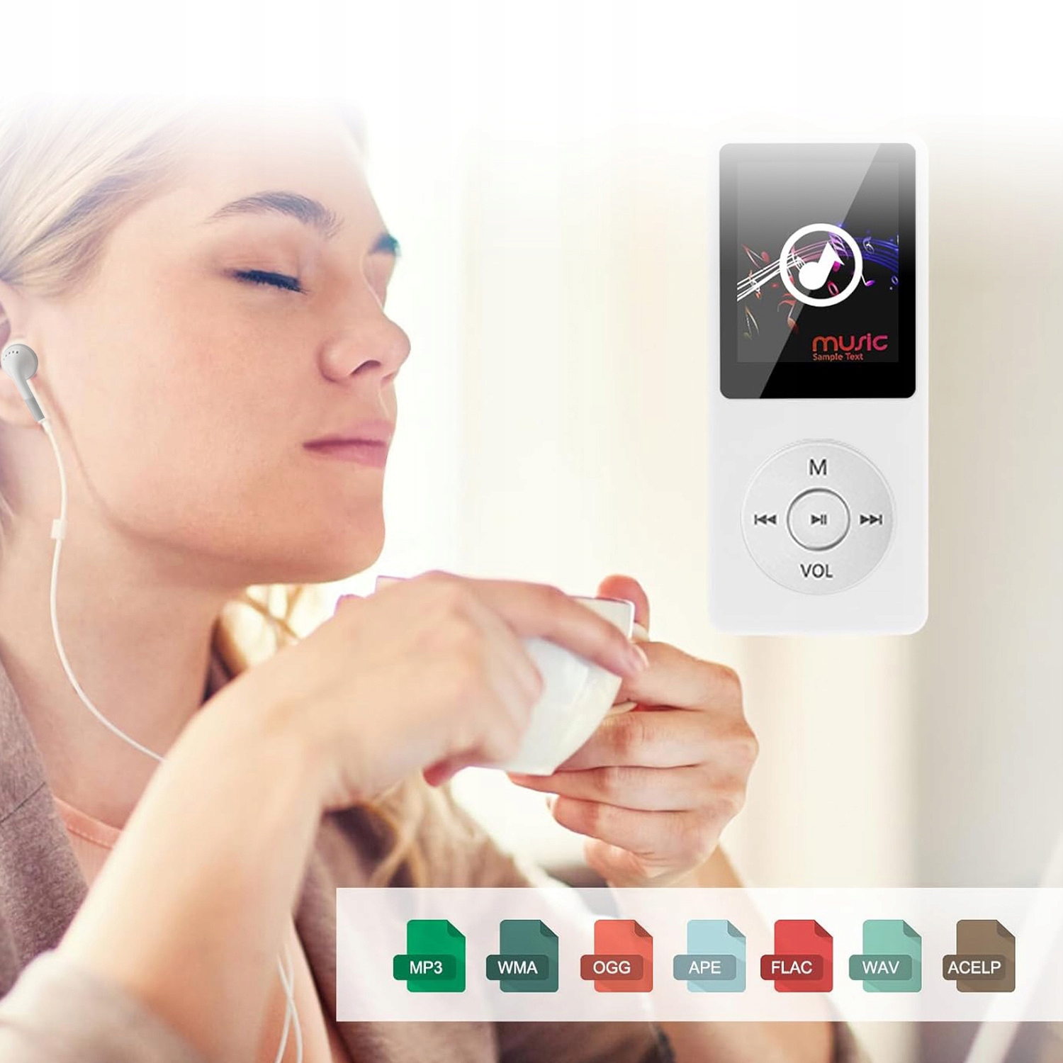 MP3 ODTWARZACZ MUZYCZNY BLUETOOTH 16G LCD PRZENOŚNY Z SŁUCHAWKI Model odtwarzacz mp3