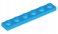 

Lego 3666 Płytka 1x6 ciemny Lazurowy 6151657 2sztN