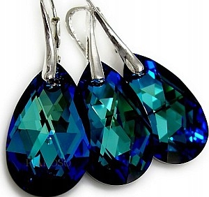 Unikát! Krystaly Náušnice Přívěsek Řetízek