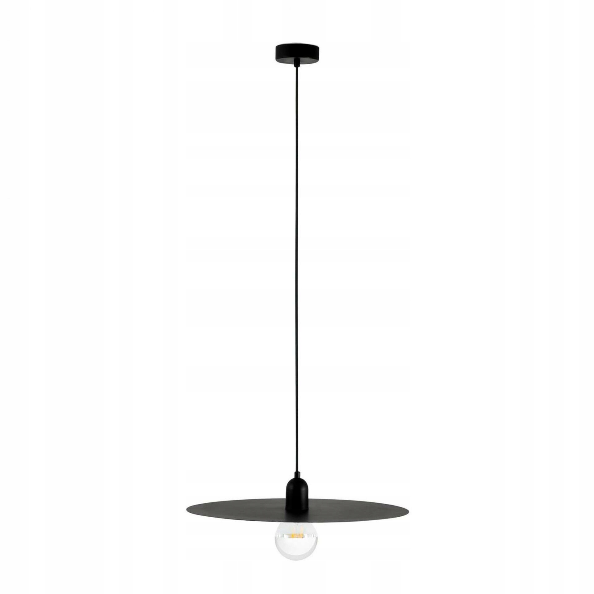 Faro Plat závesná lampa, čierna, 1xE27, oceľ, priemer 50 cm, IP20