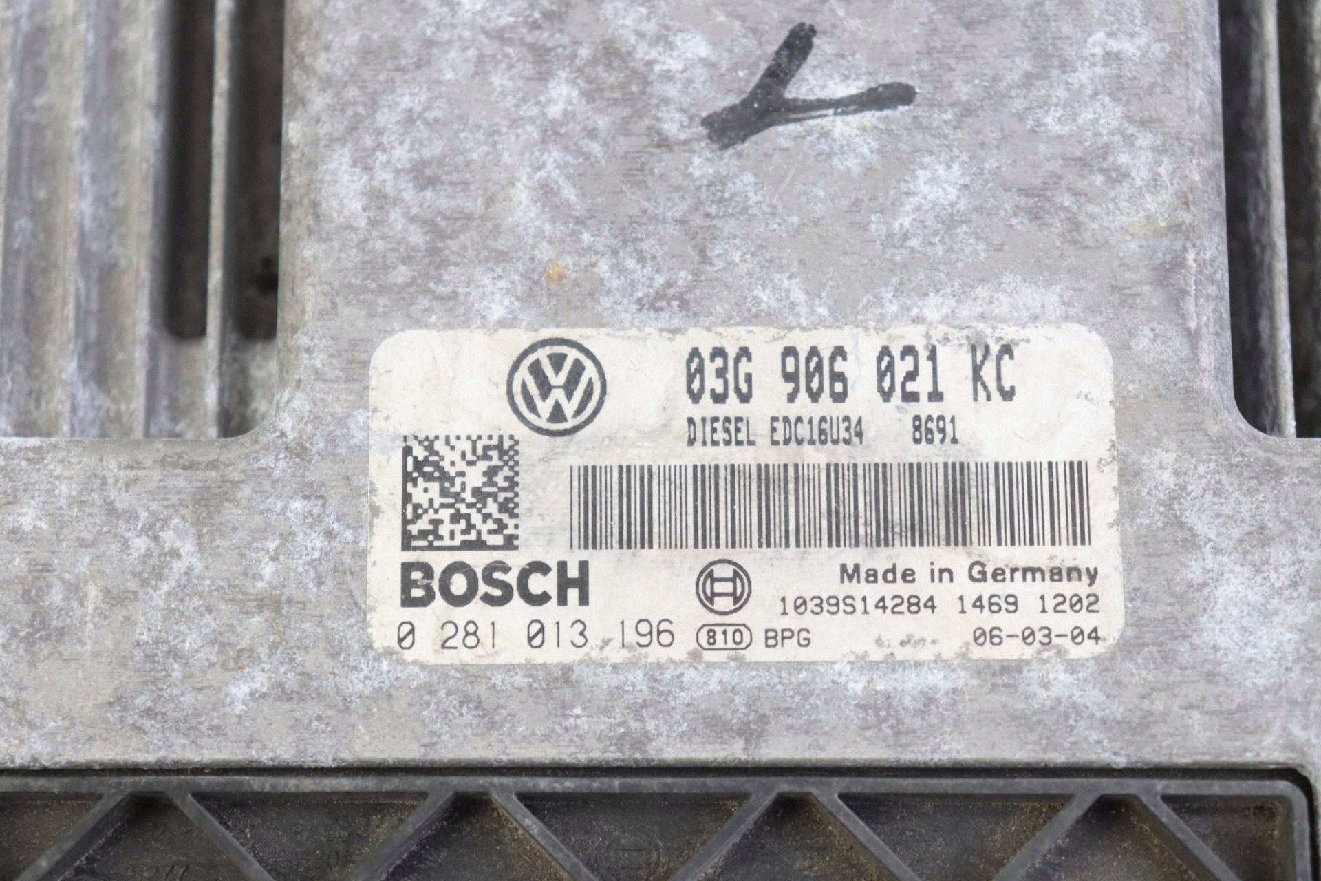 VW TOURAN e modulo centralina motore 1.9 TDI 03G906021KC 0281013196