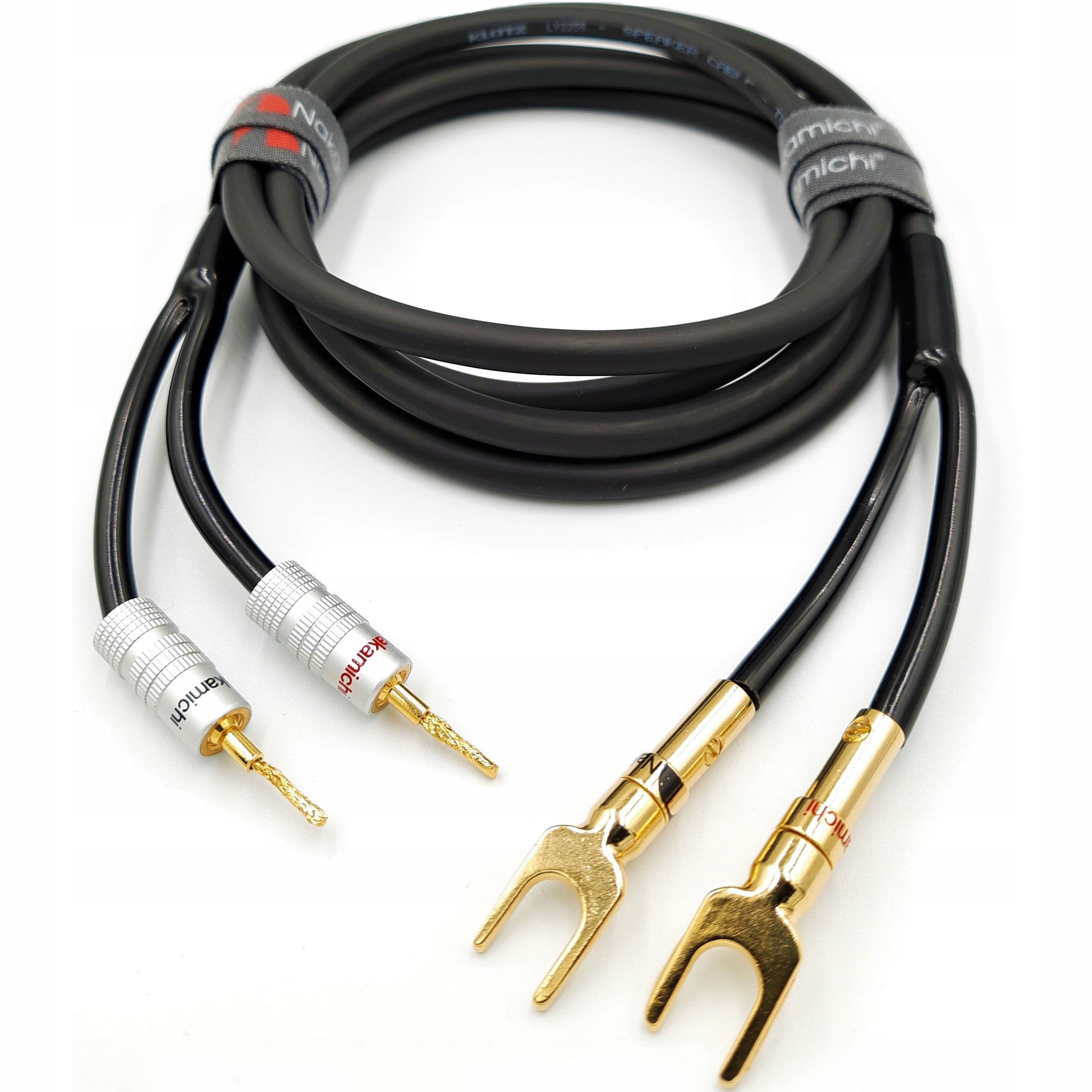 Nakamichi Reproduktorový kabel 2x4 jehly vidlice 3,5 m