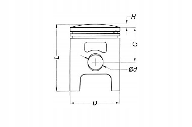 TŁOK METEOR YAMAHA YZ 85 02-18 (47,47) SEL. D Numer katalogowy części WZMOTO.PL 19MRL.22.07.2023.9368
