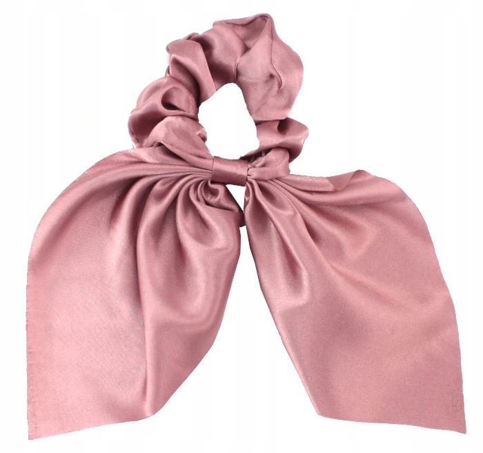 

Gumka Do Włosów Apaszka Jedwab Pudrowa