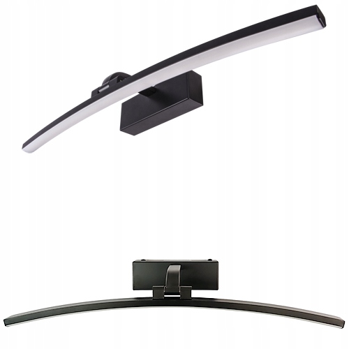 

Kinkiet Łazienkowy Czarny Led 12W Nad Lustro 50cm