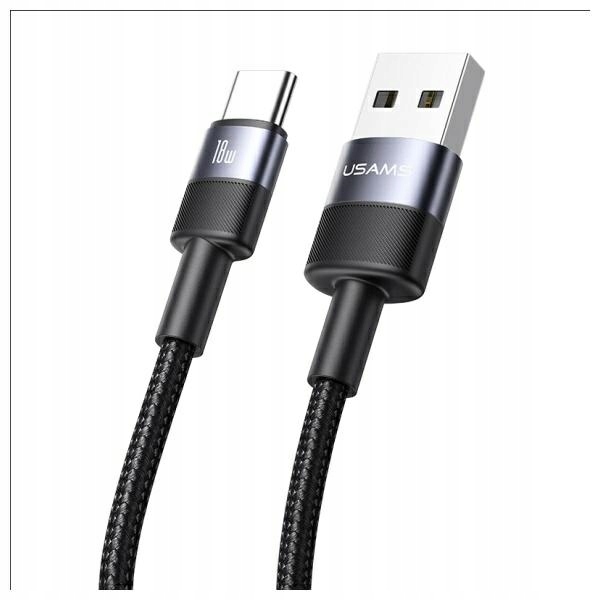 Usams Kabel Usb-c 3A 1,2m Sy Series SJ718 Aluminiumowy Idealny do Ładowan
