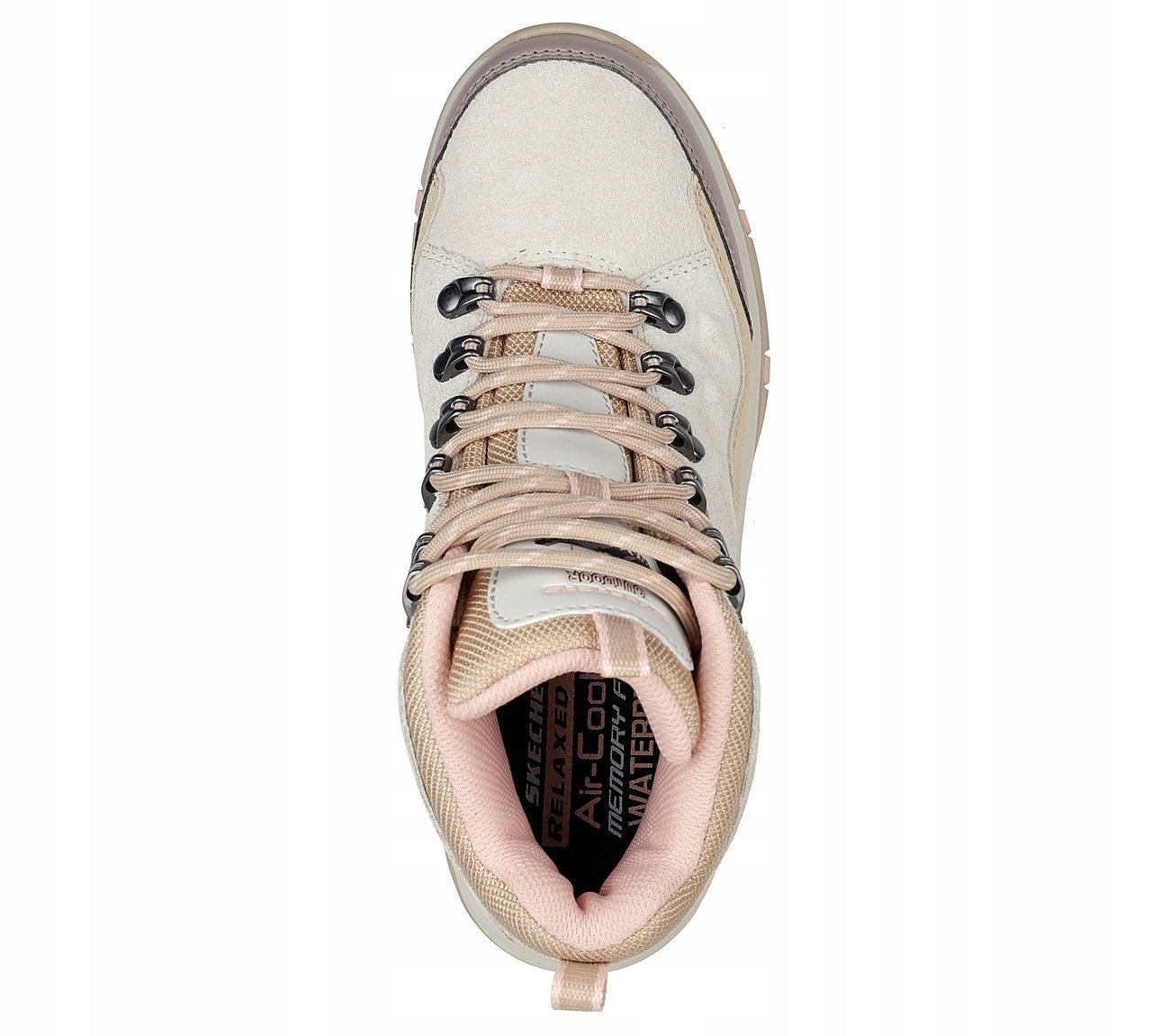 Buty Skechers Relaxed Fit Trego 158258-NAT WYGODNE SKÓRZANE STYLOWE WYGODNE Model NA ZIMĘ TREKKINGOWE 158258-NAT