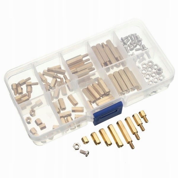 Zestaw 120 elementów dystansowych M3 Z/W W/W