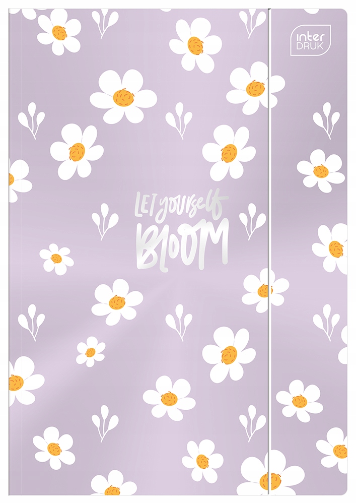 TECZKA Z GUMKĄ A4 KARTONOWA INTERDRUK METALLIC MIX