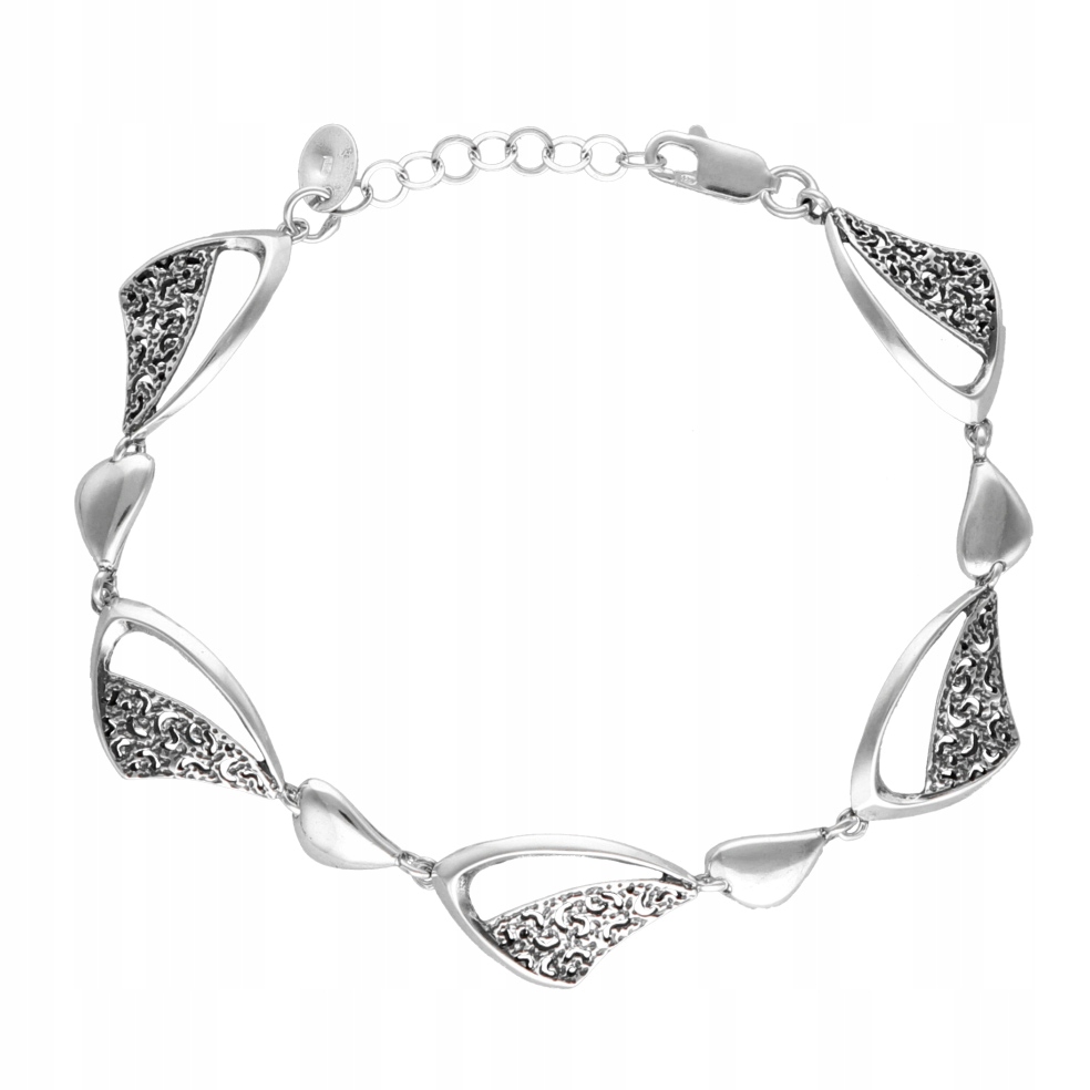 Náramek slza stříbro