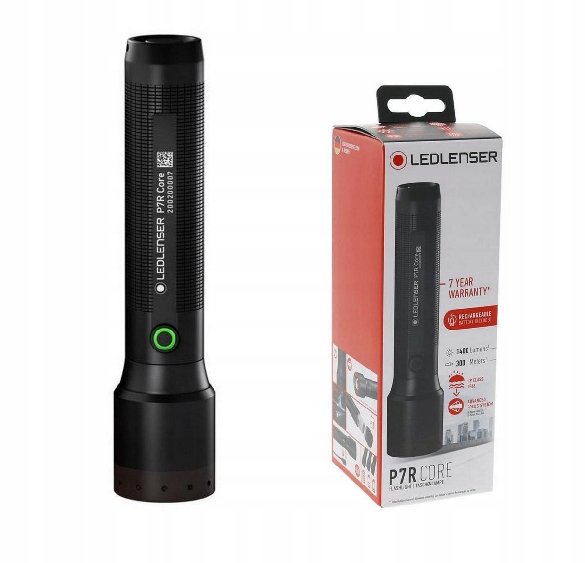 LEDLENSER P7R Core Latarka LED 1400 Lumen Akumulator Wodoodporna — miniatura 12