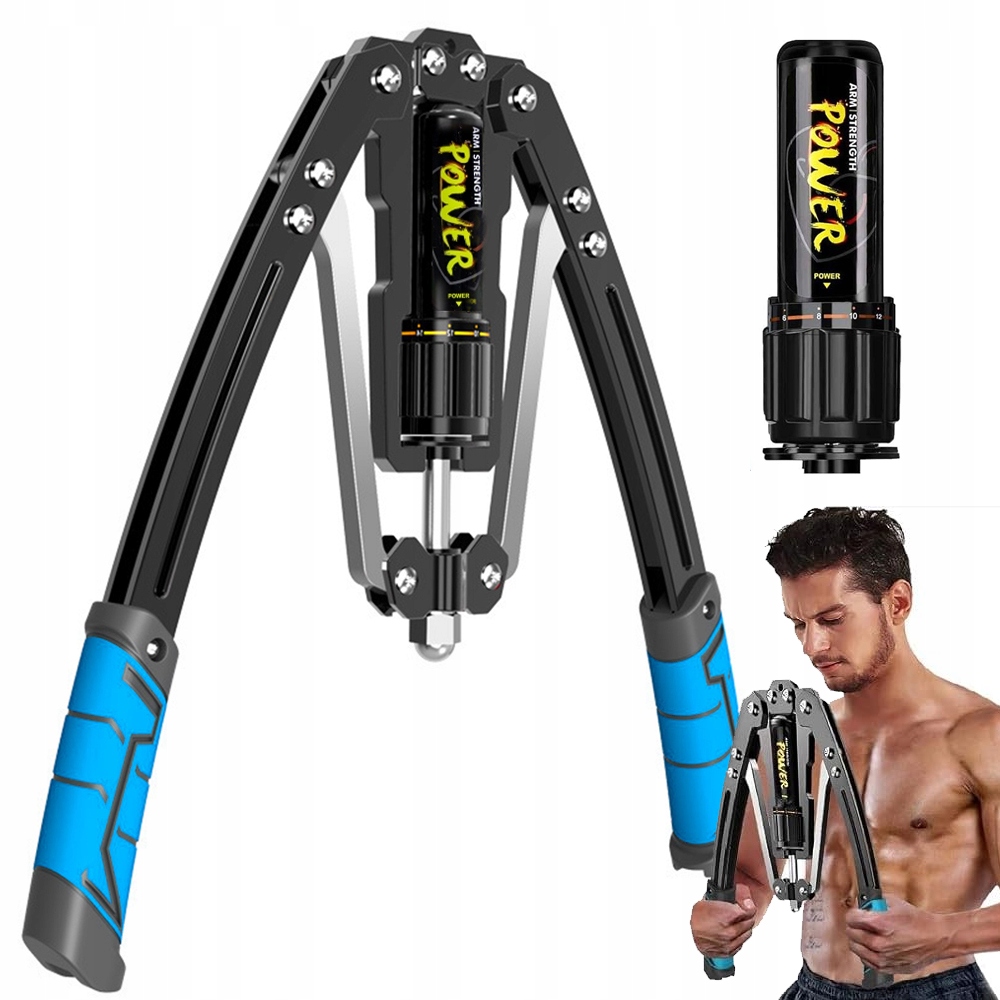 Hydraulický expandér stlačovač trenažér pro cvičení rukou 10-200 kg nastavitelný