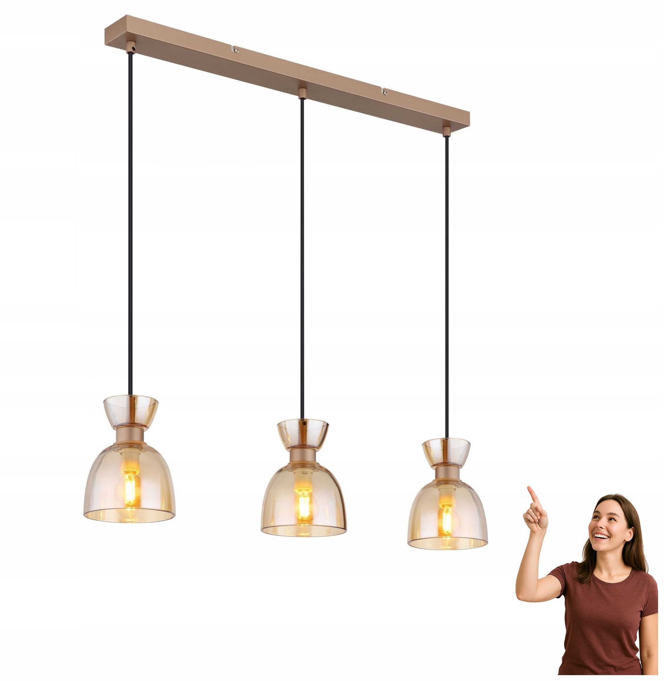 Závesná lampa Massey 15769A-3 Globo