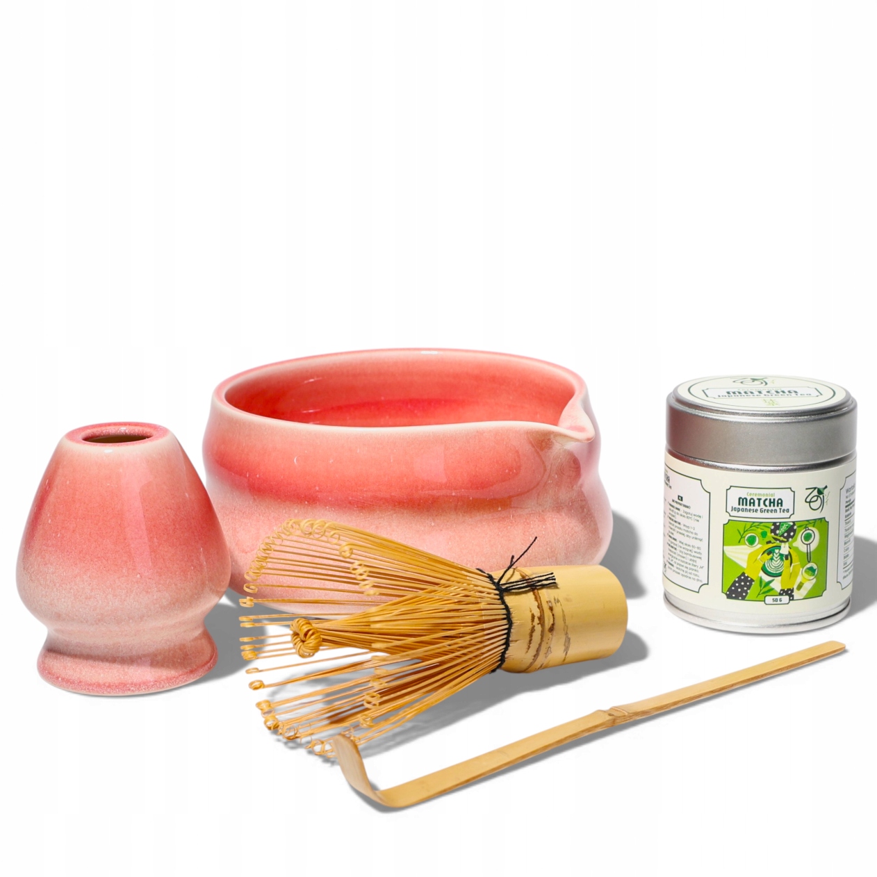 Levně Matcha Ceremoniální sada na přípravu japonského čaje 50 g Green Tea