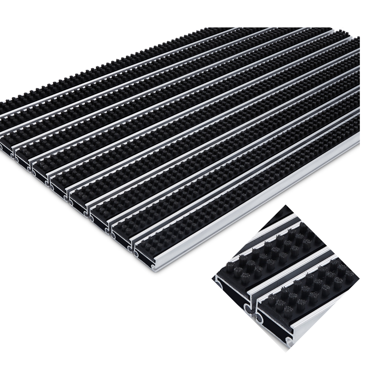 Polentex Aluminiová Rohožka Vstupná Systémová Kefová 100x50 C22