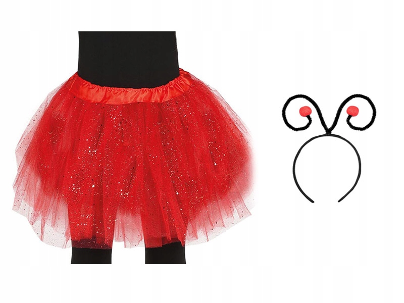 STRÓJ BIEDRONKA OPASKA SPÓDNICZKA CZERWONA 2el