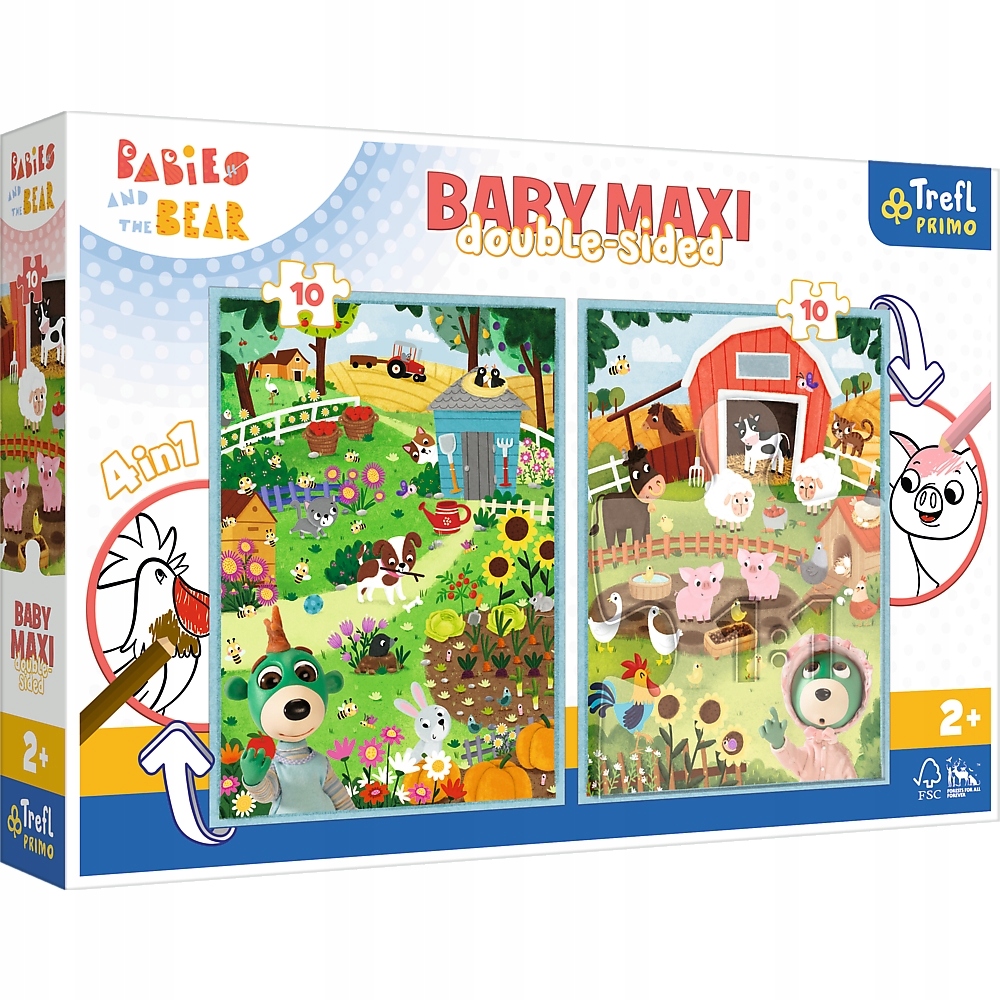

Trefl Primo, Baby Maxi 2x10 Poznaj Bobaski