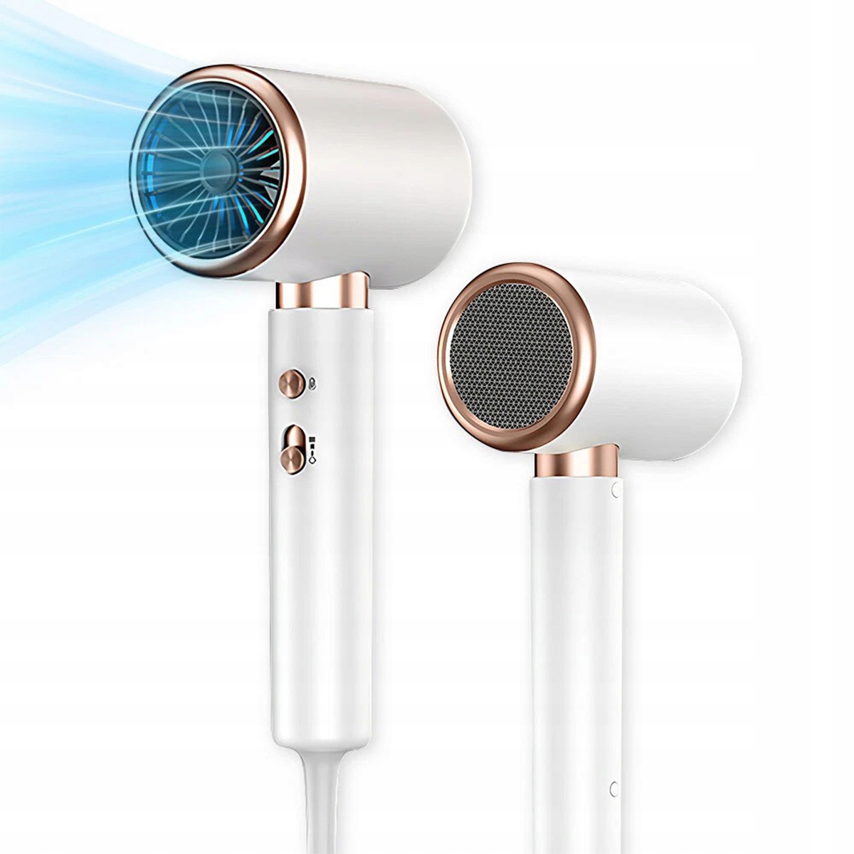 Hotelový vysoušeč vlasů 2000 W, bílý, nástěnný