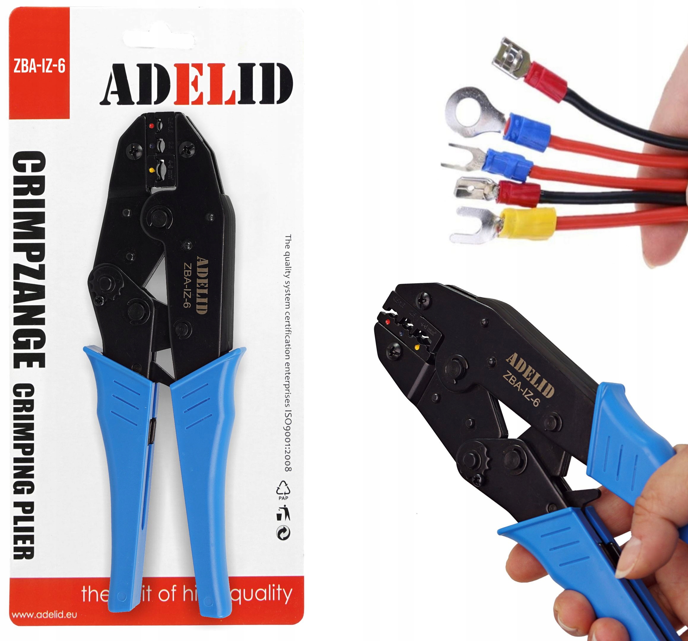 ZACISKARKA PRASKA DO KOŃCÓWEK IZOLOWANYCH KABLI