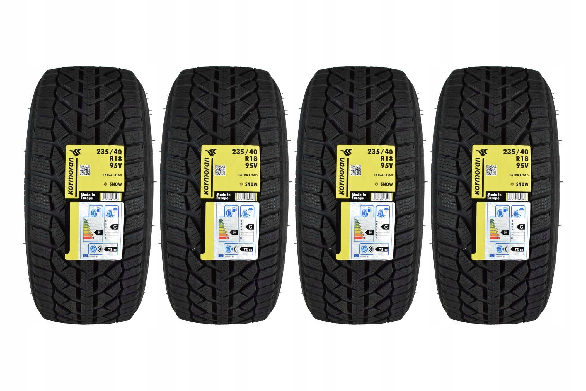 4 opony zimowe 235/40R18 Kormoran Snow 2026