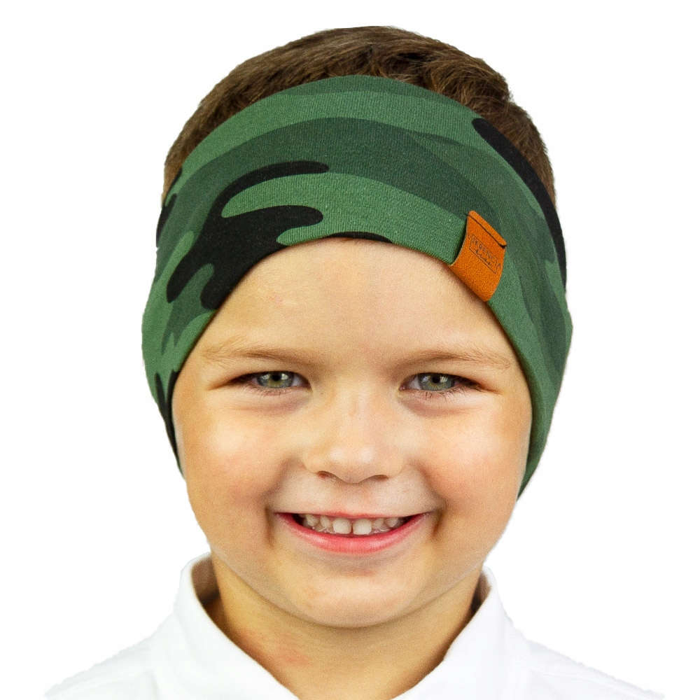 

Opaska chłopiec bawełna na uszy 1-2 l 46-48cm moro