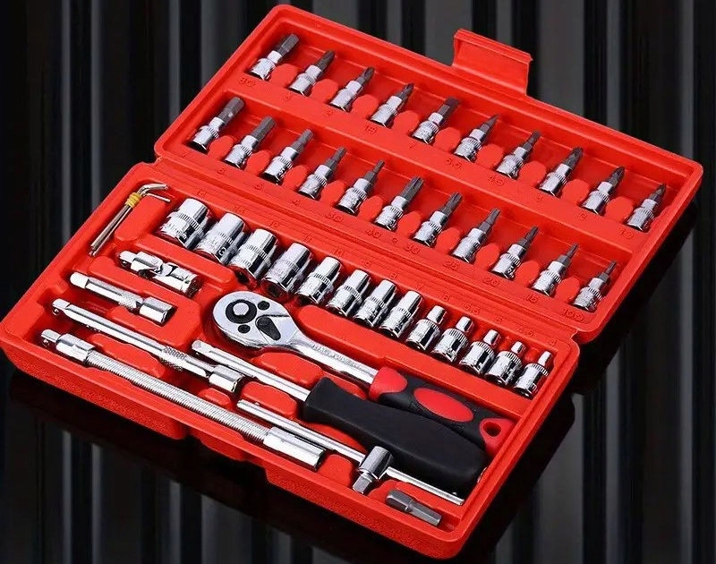 Zestaw Kluczy Nasadowych Imbus Torx Grzechotka 1/4 Narzędzi Nasadowe 46 el. Marka Champion