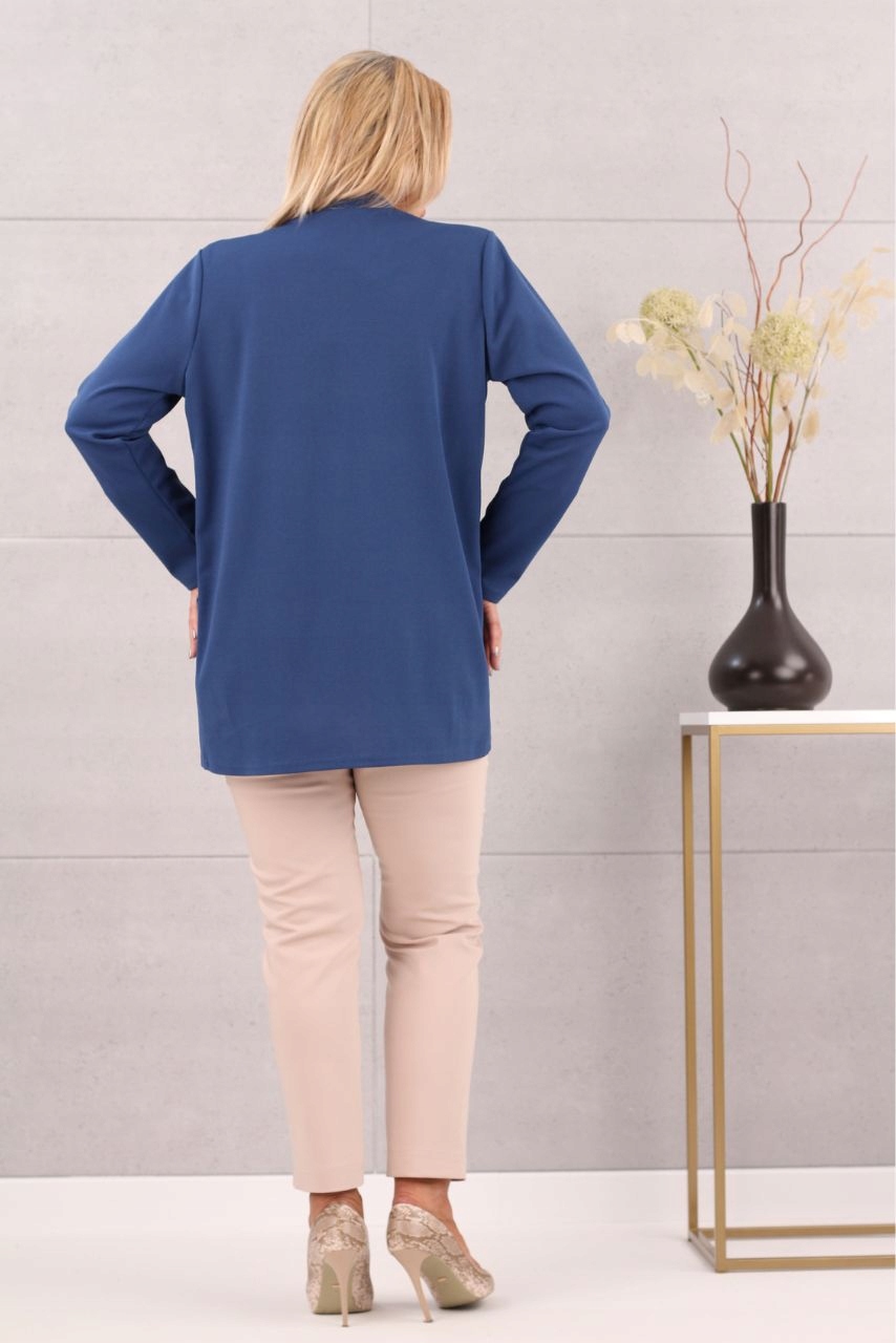 GŁADKA NARZUTKA ELEGANCKA LUŹNA POLSKI PRODUCENT DUŻE ROZMIARY Rozmiar XL