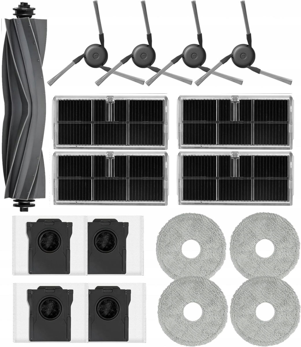 Zestaw Szczotki Filtry Mopy Worki Do Dreame L40 Ultra Ce D20 Ultra Eua