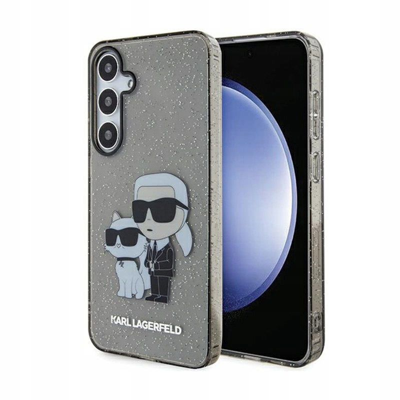 Karl Lagerfeld IML Glitter Karl & Choupette Etui Samsung Galaxy S24+
