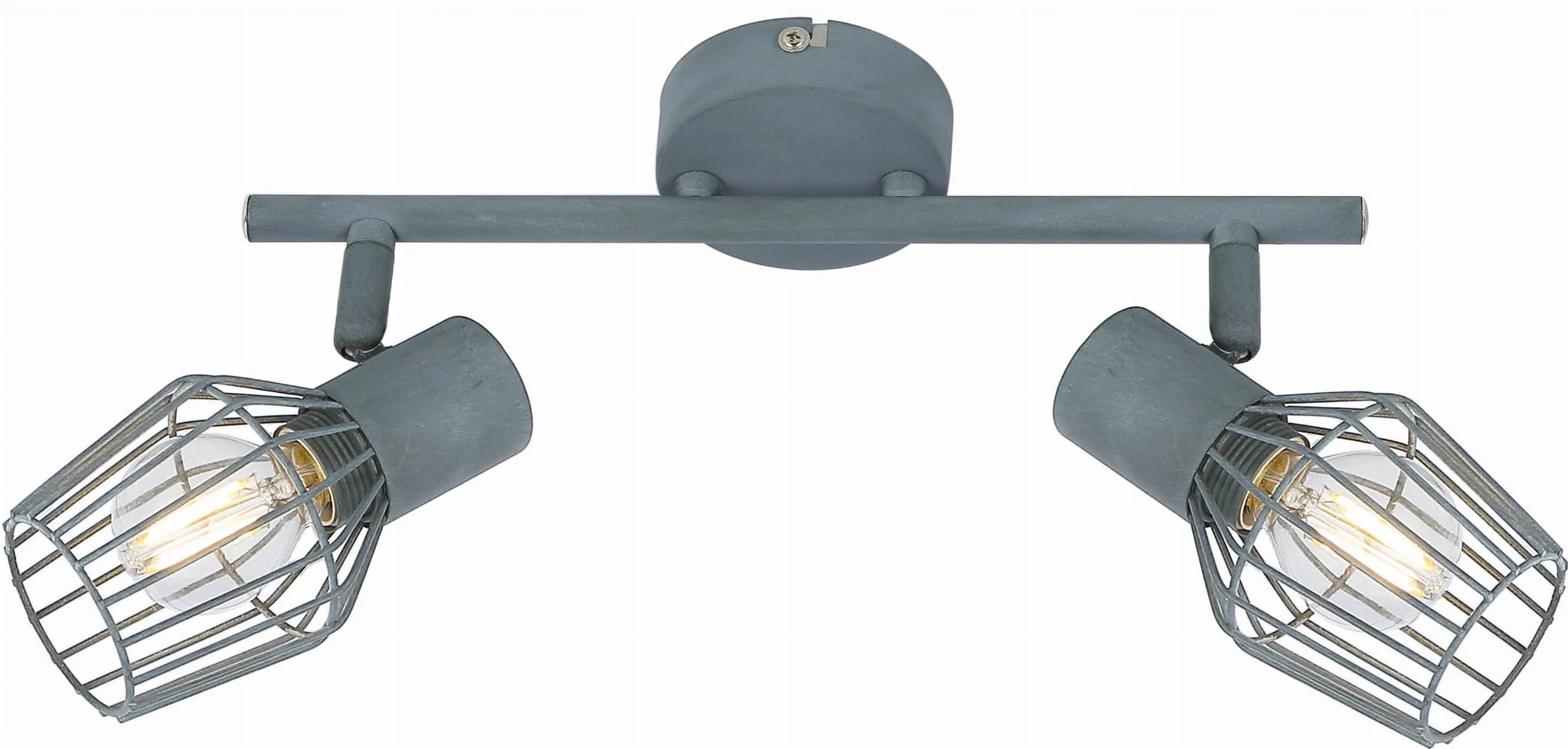 Candellux Stropní Svítidlo Viking 2xE14 Šedá, Kovová
