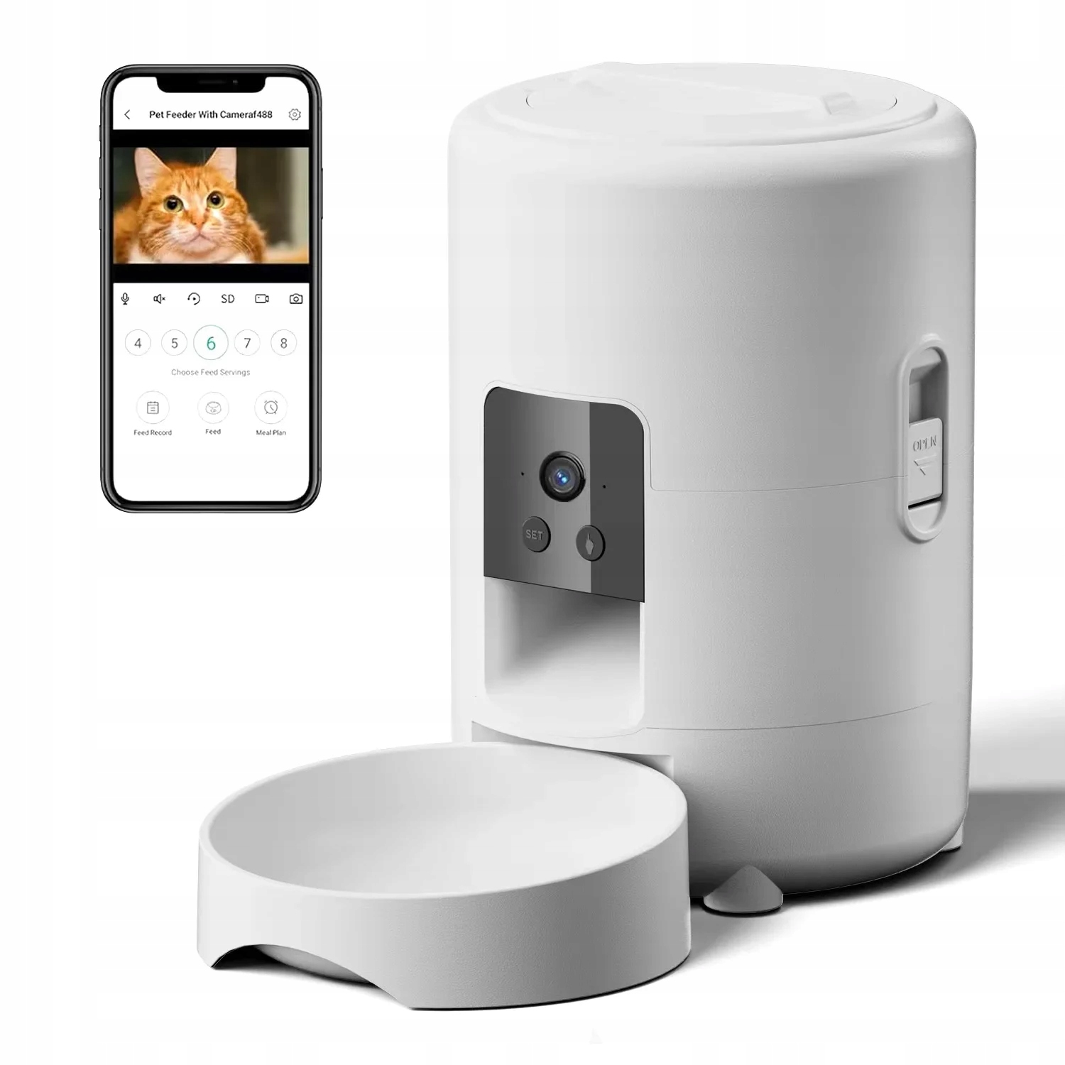 Levně 2L podavač fotoaparátu čas 5v Usb Smart Automatic Feeder pro aplikaci Cat Wi
