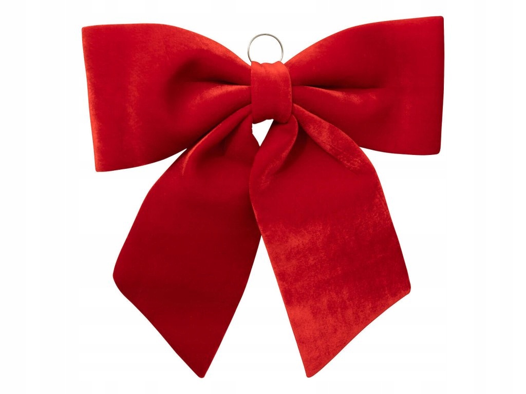 Červená vánoční mašle, 70 x 67 cm