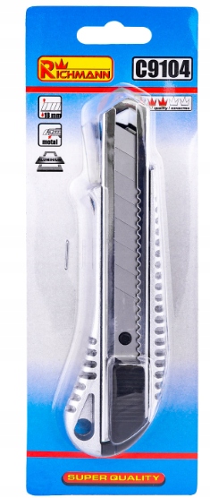 

Nożyk tapicerski 18 mm aluminiowy gumowy C9104