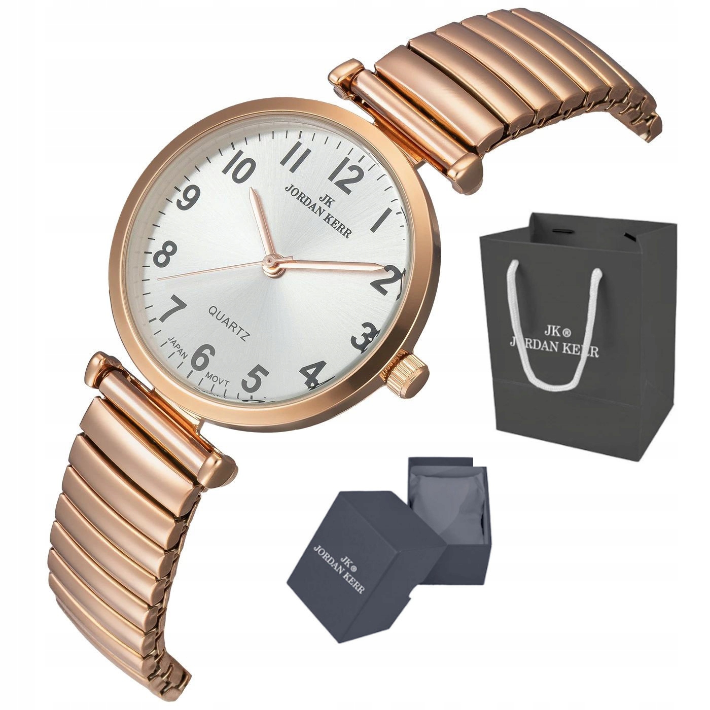 Dámské Hodinky Jordan Kerr Rose Gold I2046 Iprg 32 mm Roztahovatelný Náramek