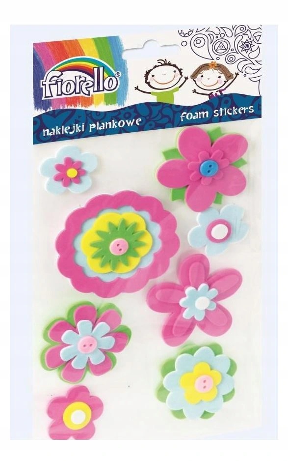 

Naklejki piankowe Fiorello Kwiaty 8 szt